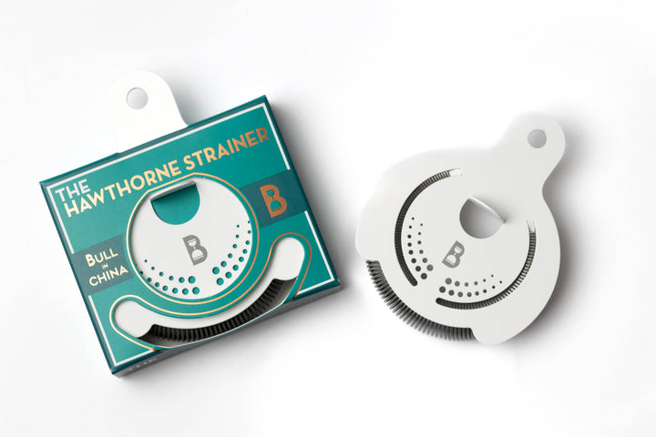 Powder Coated Hawthorne Strainers - Made in the USA: Matte White
