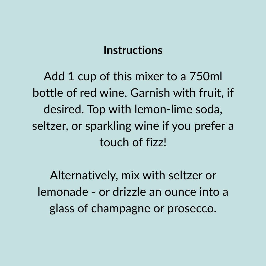 Sangria Cocktail Mixer and Mocktail Mixer, 16 fl oz