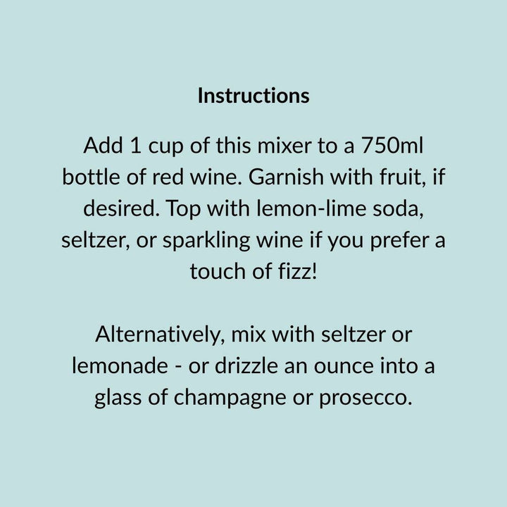Sangria Cocktail Mixer and Mocktail Mixer, 16 fl oz