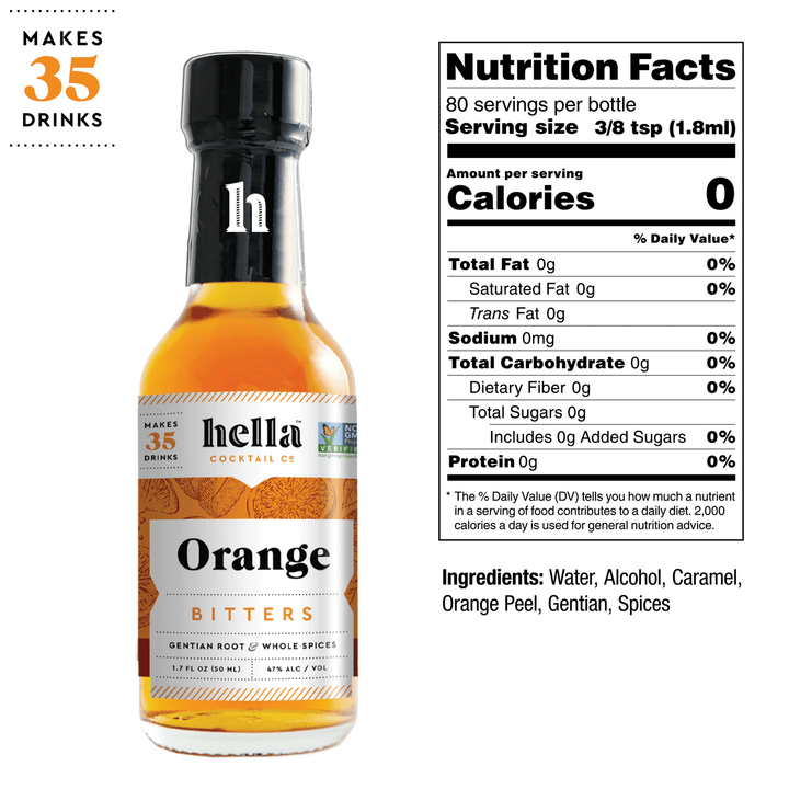 Cocktail Bitters Bar Set: Two Flavor (Certified Non-GMO)